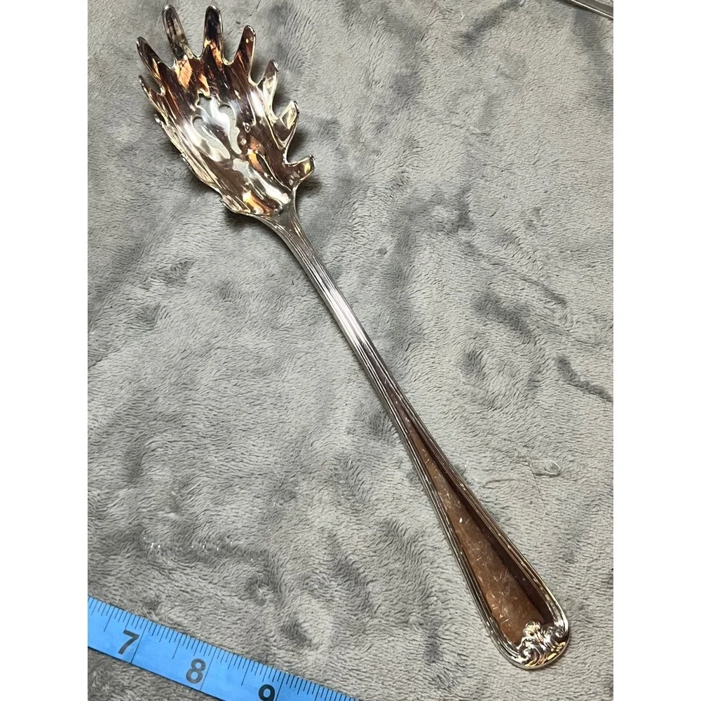 Gorham Heritage Silverplate Pierced Serving Tomato Vintage Floral Server MCM